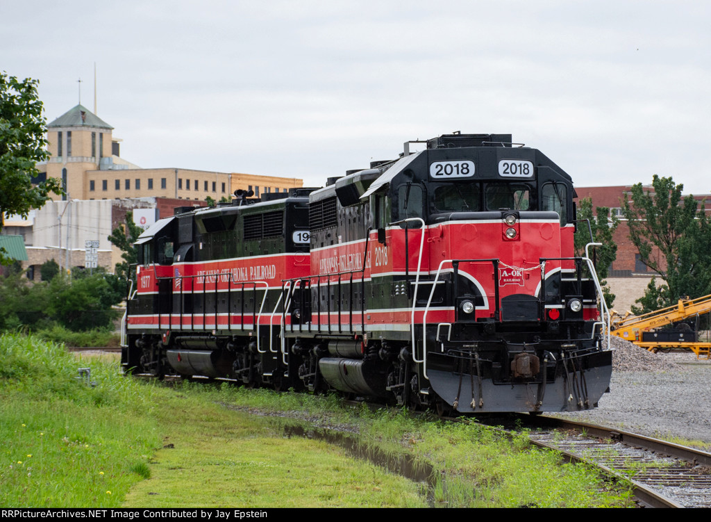 AOK 2018 and another Geep rest on the UP interchange track 
